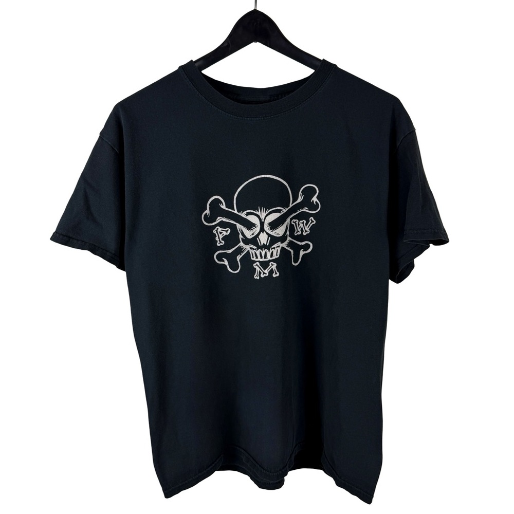 Vintage 90s Paragon Machine Works Utility Promo Graphic Black Shirt Size M
